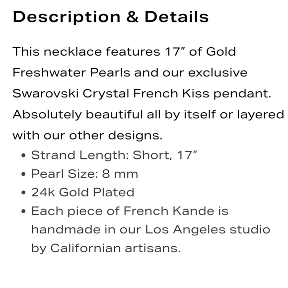 Gold and Bronze Beaded Necklace with Cross Pendant - Picture 5 of 5